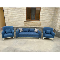 Комплект мягкой мебели Bulgari синий
