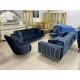 Комплект мягкой мебели Defne темно-синий (Турция)