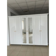 Шкаф Линда 6 дверный белый