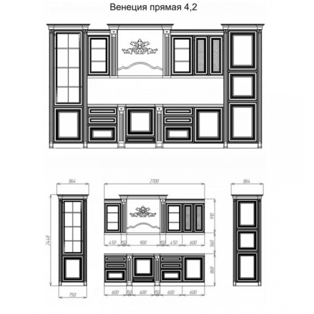 Сборка стенки венеция