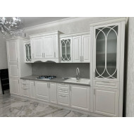 Кухня Медия прямая 420 белый (Фараон - GOLD)