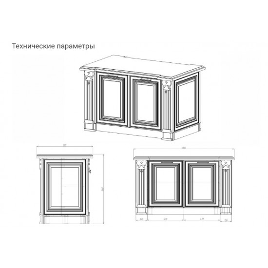 Островок Венеция белый/серебро