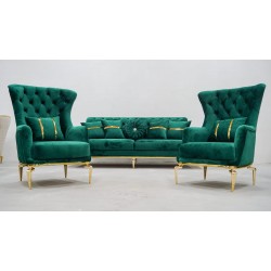 Комплект мягкой мебели Адель зеленый
