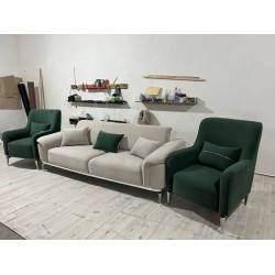 Комплект мягкой мебели MONA бежевый/зеленый