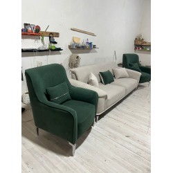 Комплект мягкой мебели MONA бежевый/зеленый